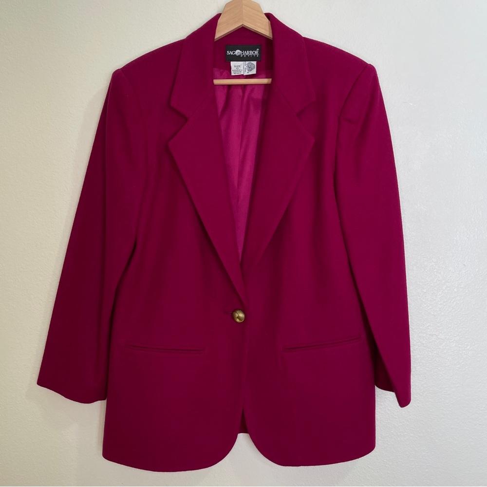 Sag Harbor Magenta Blazer - Picture 3 of 14